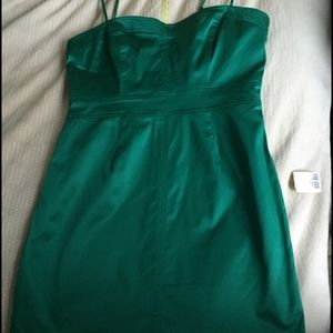 Satin Green Mini Dress